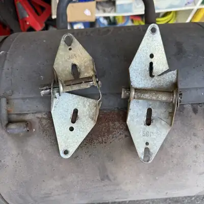 Garage door hinges